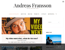 Tablet Screenshot of andreasfransson.com